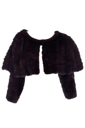 1990s Isaac Mizrahi Fur Capelet With Sleeves