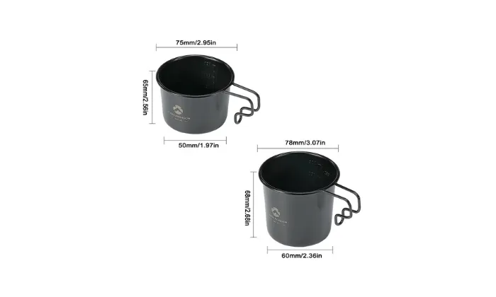 2 Piece Outdoor Stainless Steel 160ml