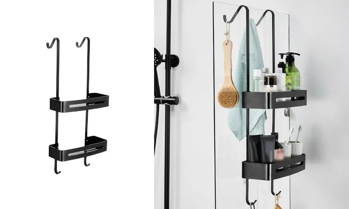 2 Tiers Over The Door Shower Caddy