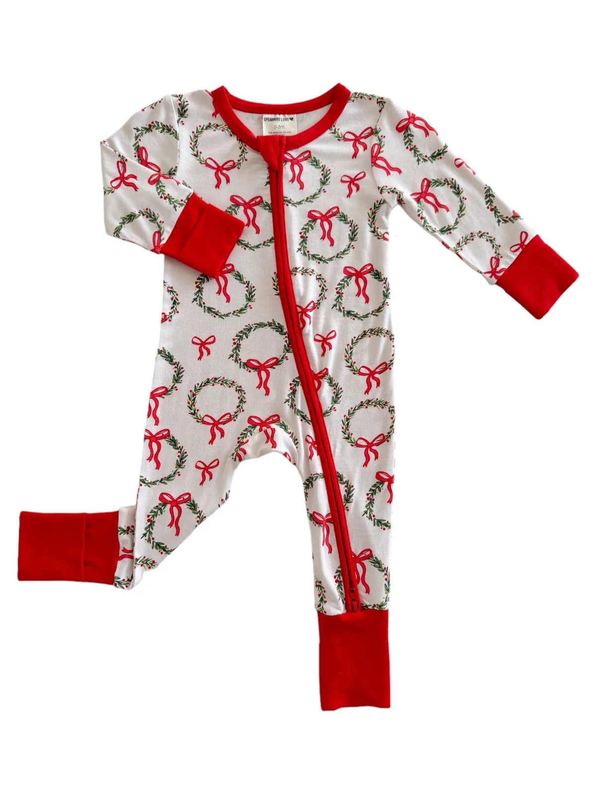 2-Way Convertible Zip Romper, Wreath