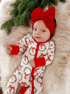 2-Way Convertible Zip Romper, Wreath