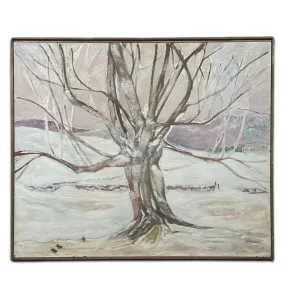 20th-century USA Landscape Painting "Princeton Maple" by Clementine Collum