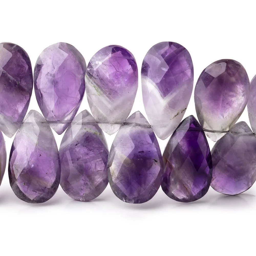 22x12-24x14mm Cape Amethyst Faceted Pear Beads 8 inch 35 pieces