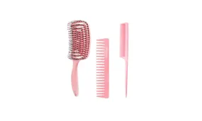 3 Piece Hair Brush Comb Set