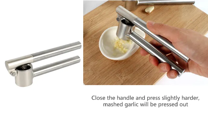 304 Stainless Steel Garlic Press