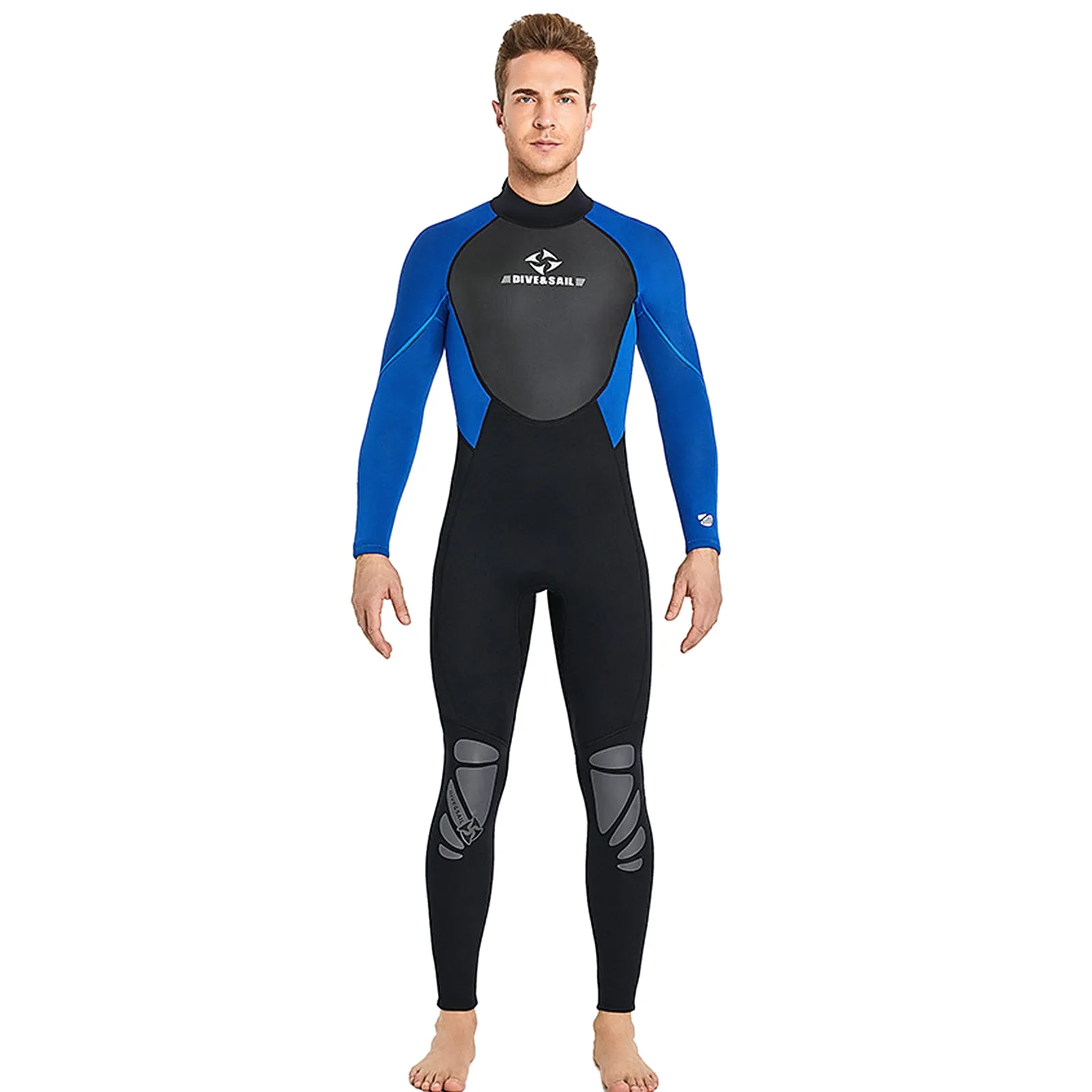 3mm Men Neoprene Wetsuit - Blue