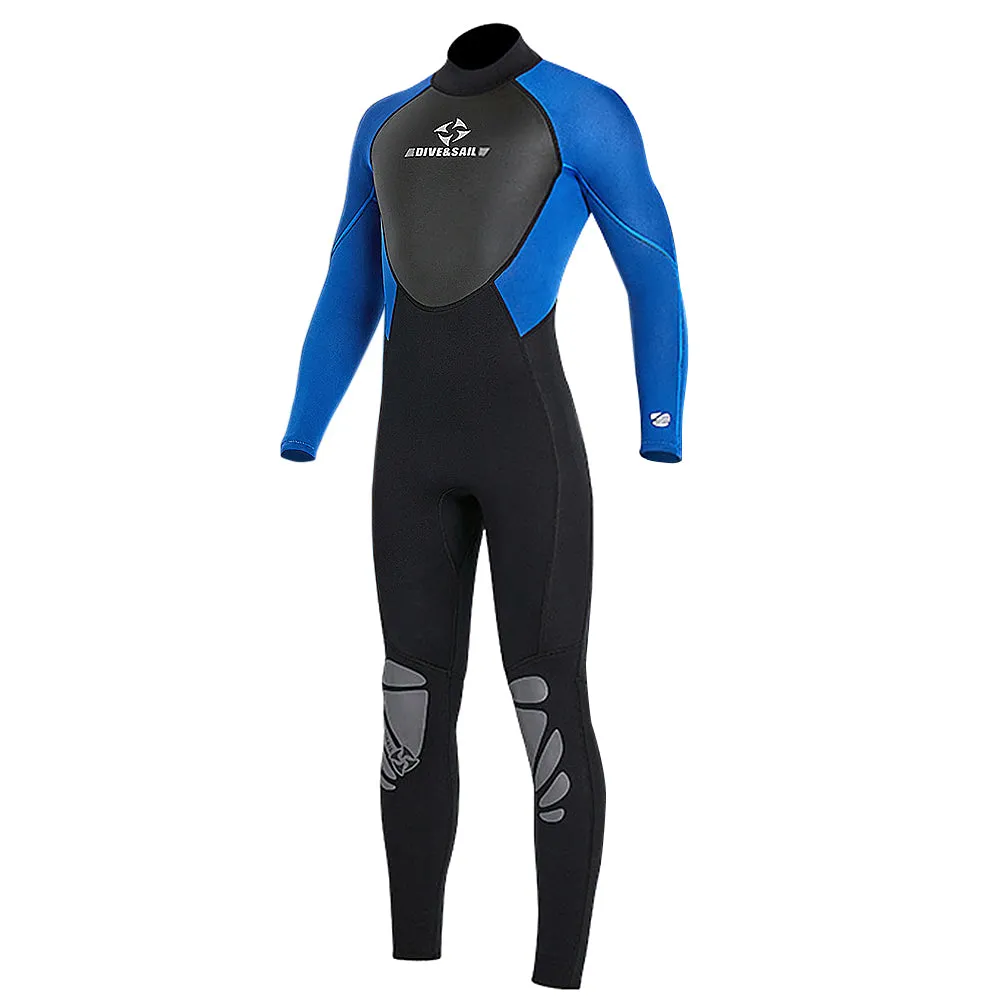 3mm Men Neoprene Wetsuit - Blue