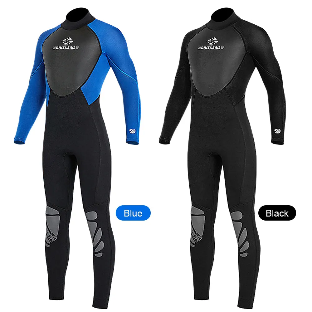 3mm Men Neoprene Wetsuit - Blue