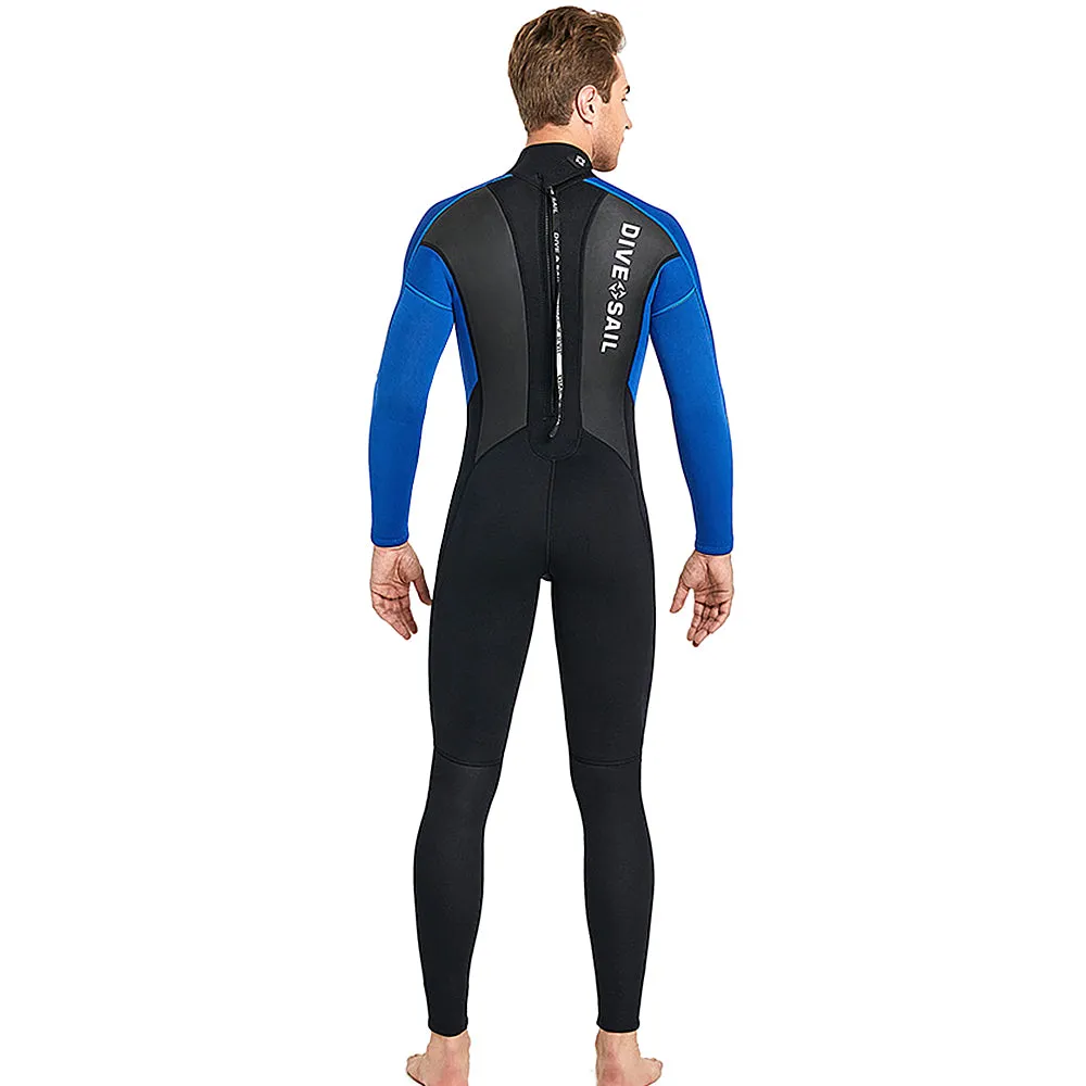 3mm Men Neoprene Wetsuit - Blue