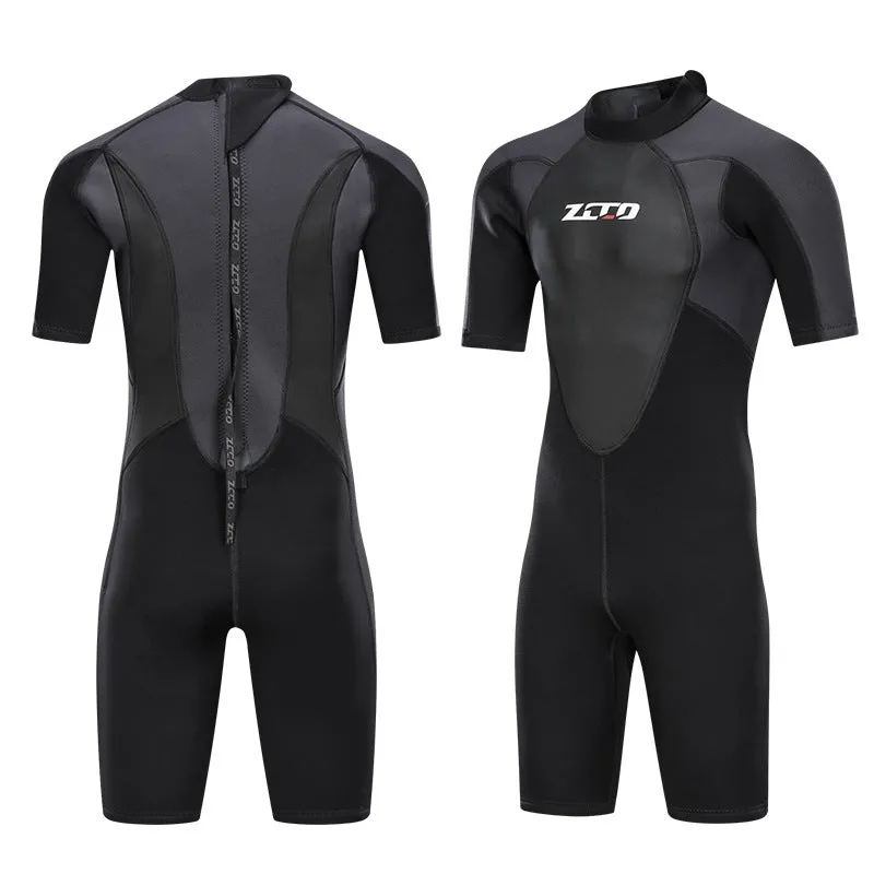 3mm Men's One-Piece Short-Sleeved Diving Suit