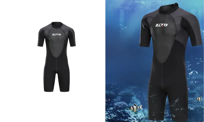 3mm Men's One-Piece Short-Sleeved Diving Suit