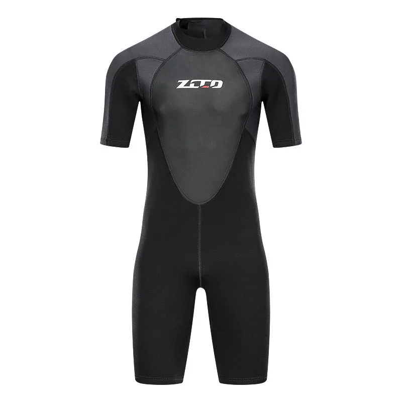 3mm Men's One-Piece Short-Sleeved Diving Suit