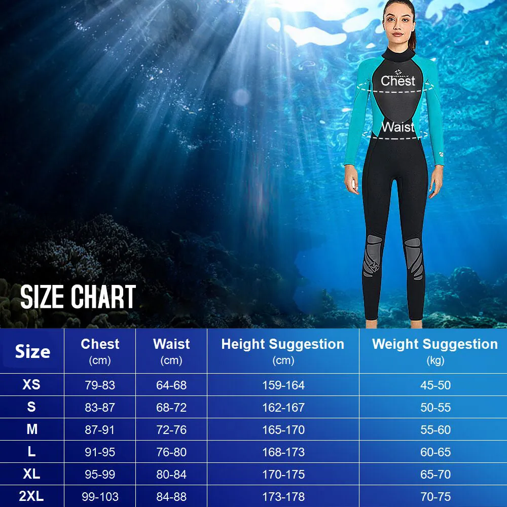 3mm Women Neoprene Wetsuit