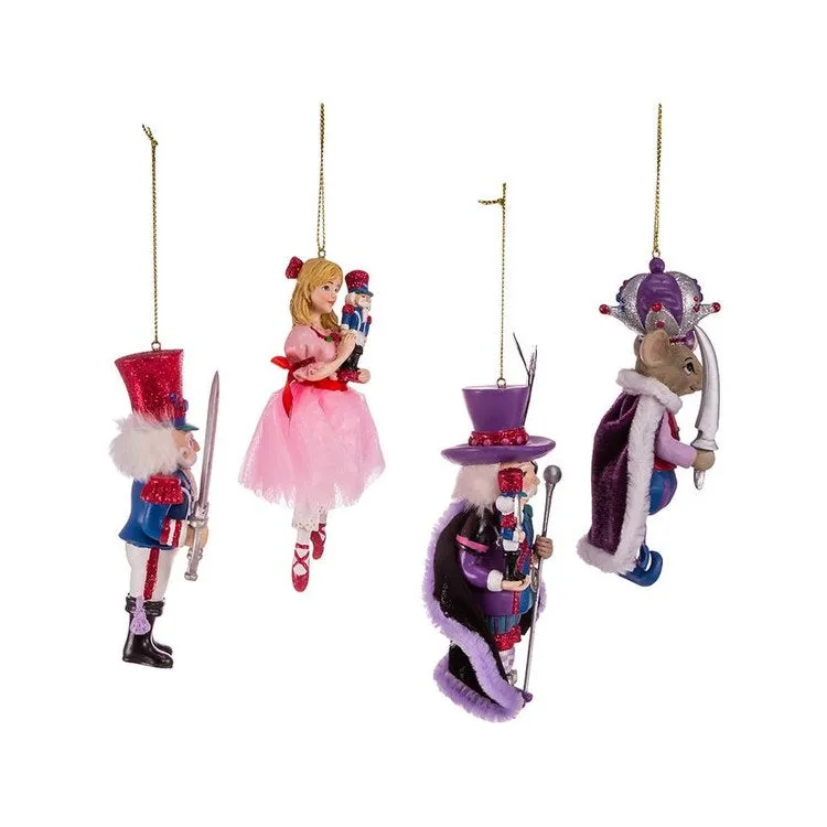 5.25" Nutcracker Suite Ornaments Set of 4