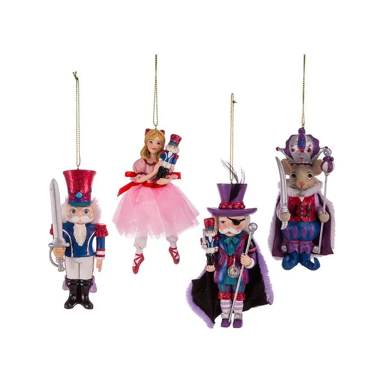 5.25" Nutcracker Suite Ornaments Set of 4