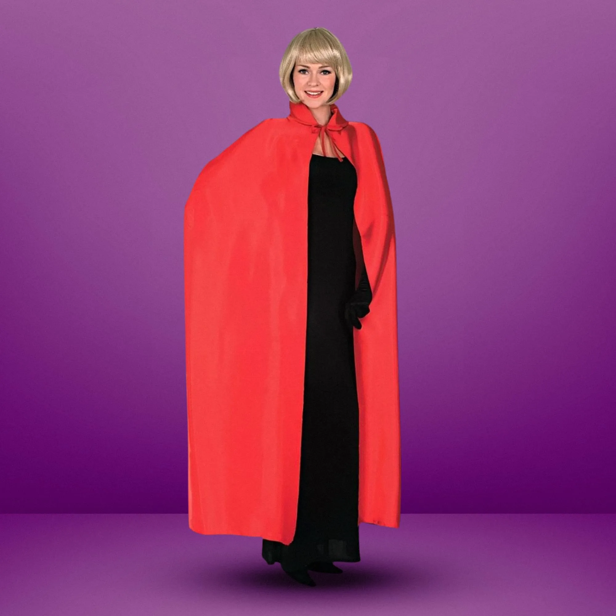 56" Red Adult Costume Cape