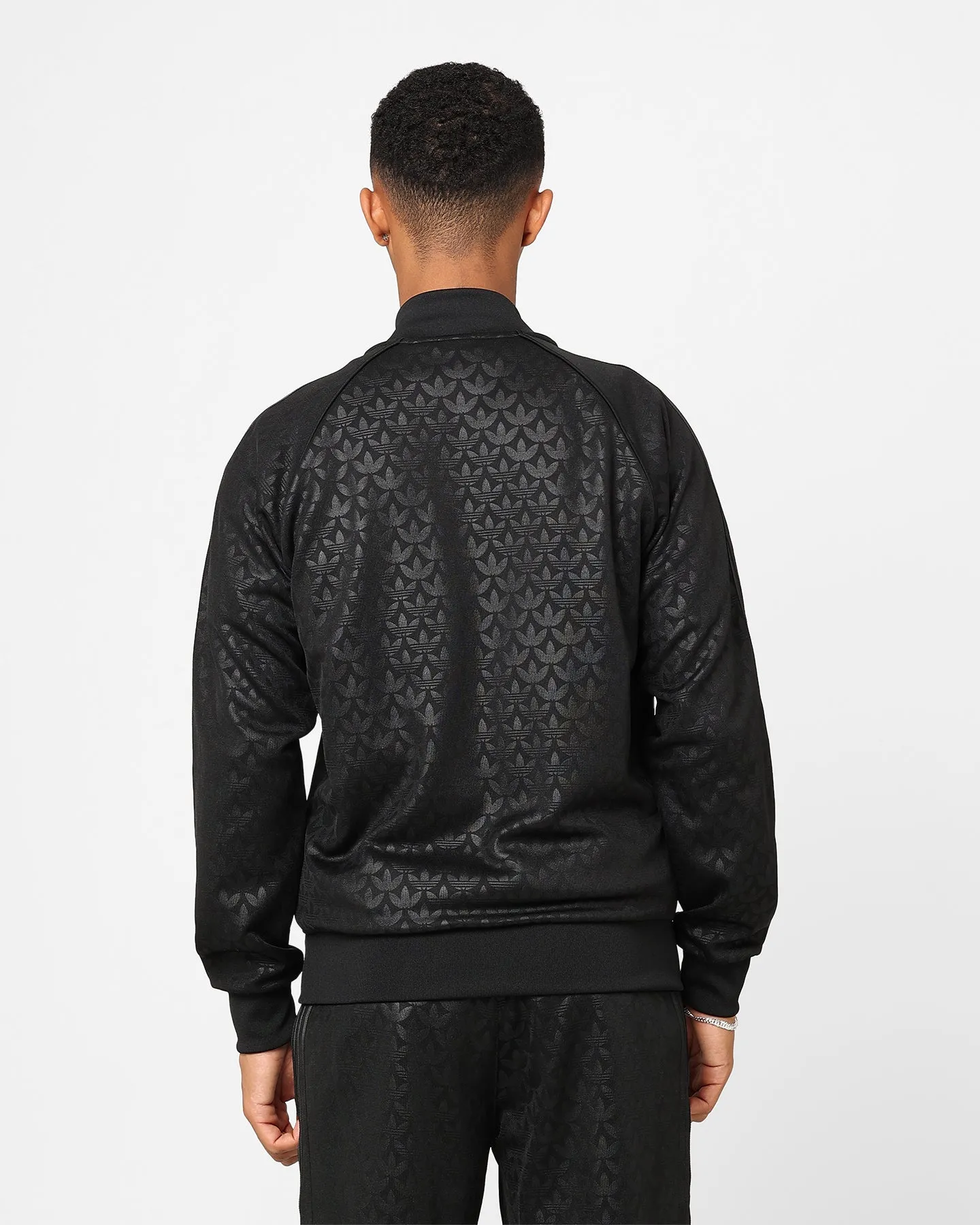 Adidas Graphics Monogram Straight Tracksuit Jacket Black