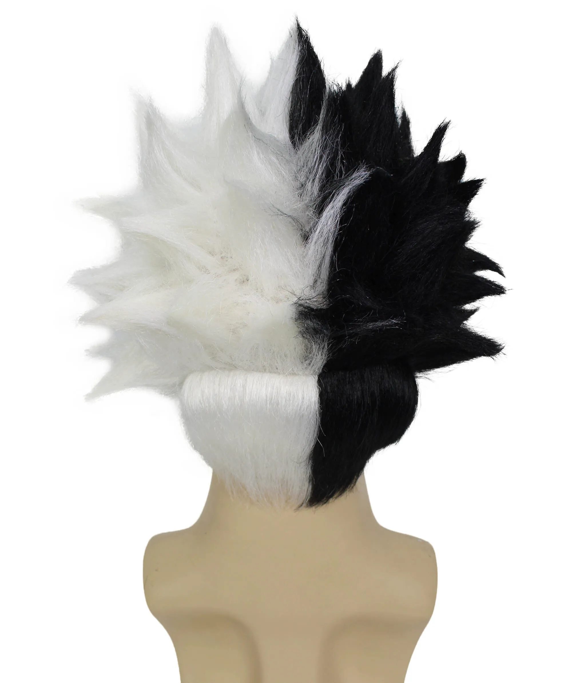 Adult Men’s Anime Young Ninja Nine Tail Multiple Colo Spiky Wig I Flame-retardant Synthetic Fiber