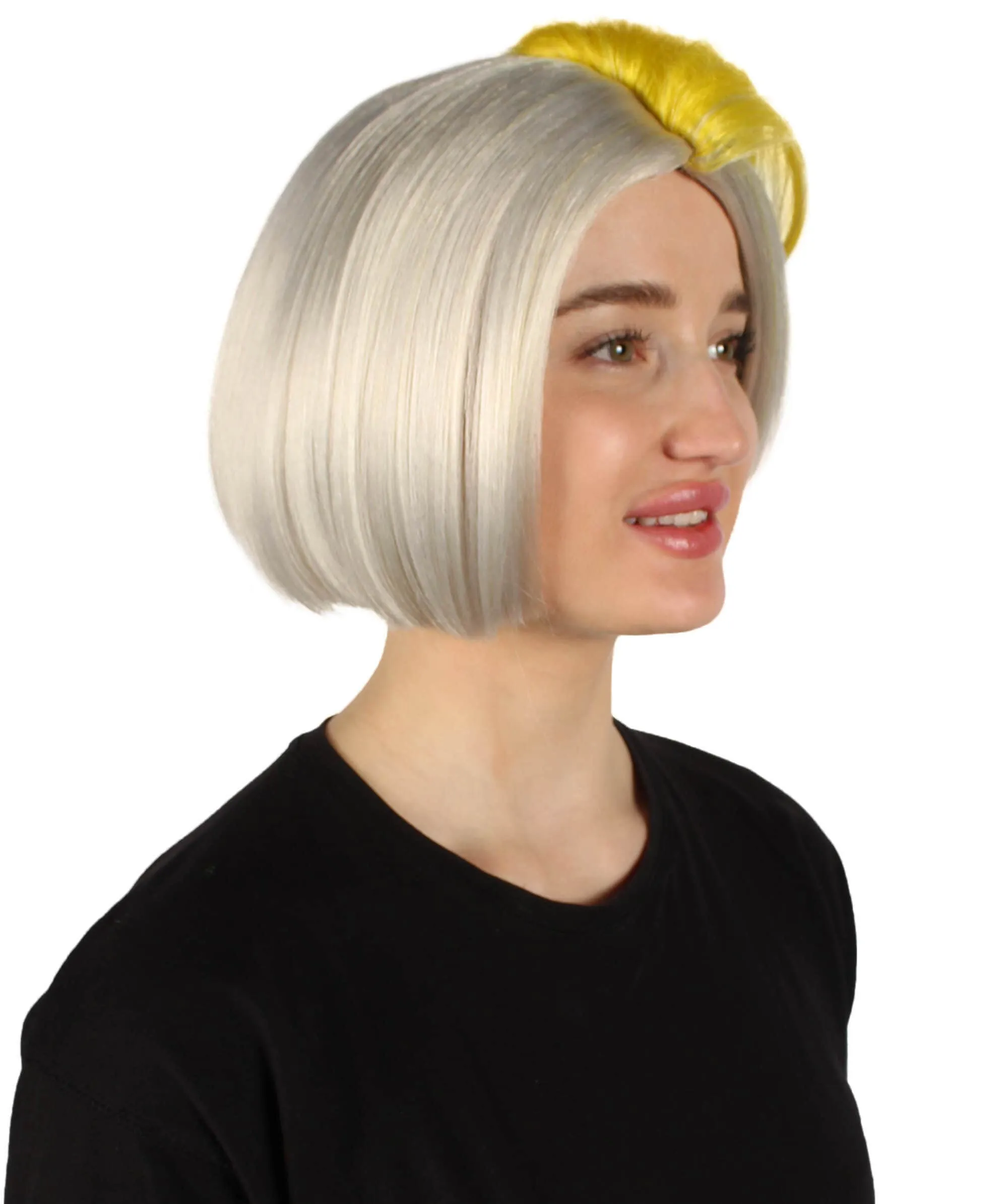 Adult Women’s Best Colors of 2022 Bob-styled Multicolor Wig, Non-flammable Synthetic Fiber Wig