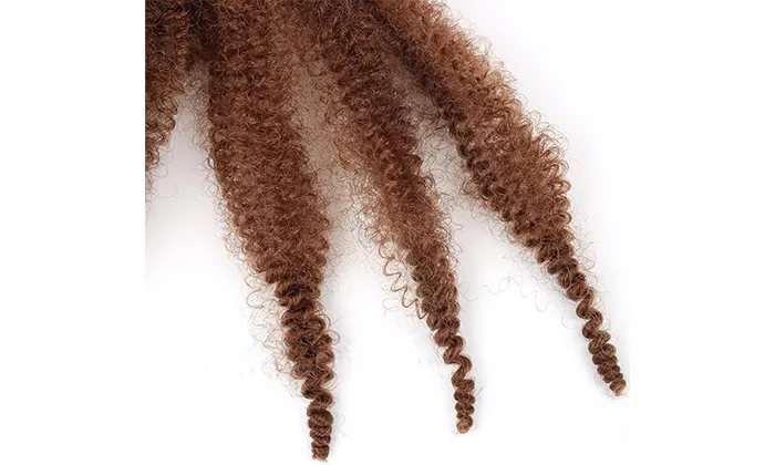 Afro Twist Crochet Hair with Dirty Braid Wig Fiber