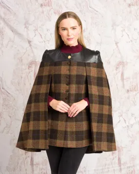 Aisling Tailored Cape - Auburn Check