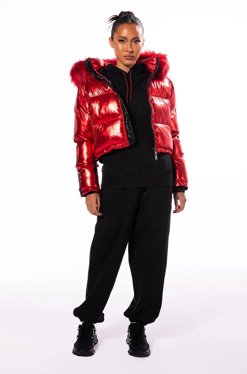 AKIRA TOUR METALLIC PUFFER COAT