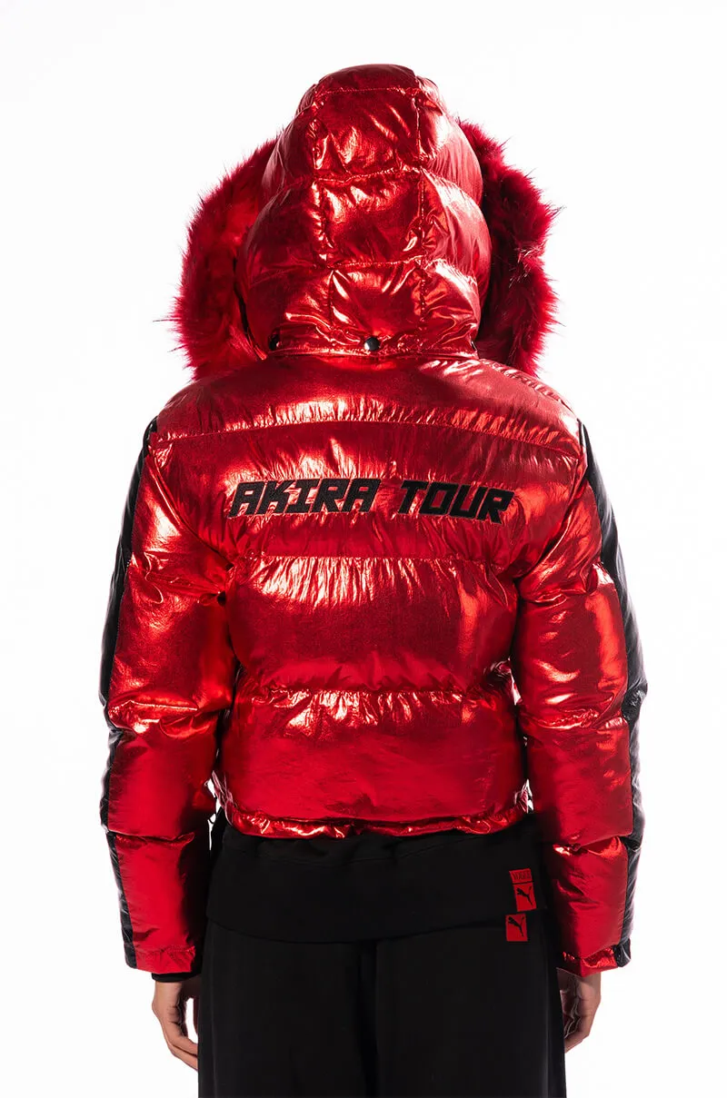 AKIRA TOUR METALLIC PUFFER COAT