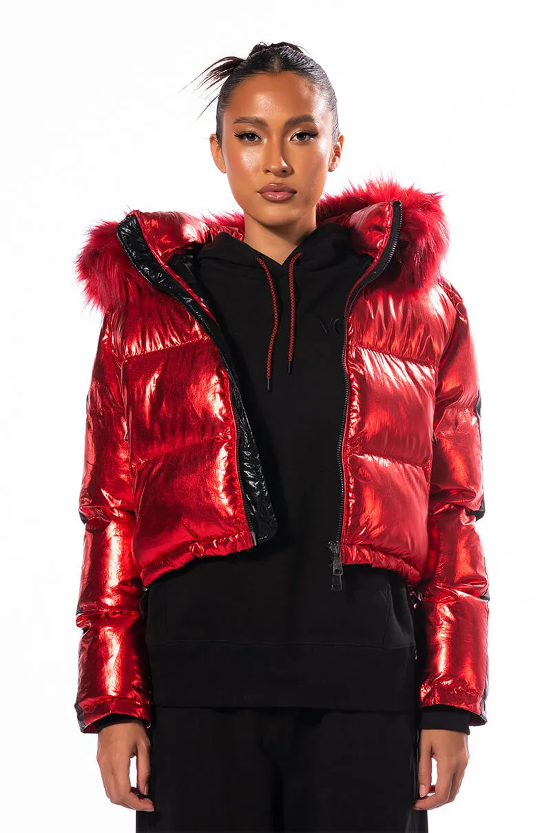 AKIRA TOUR METALLIC PUFFER COAT