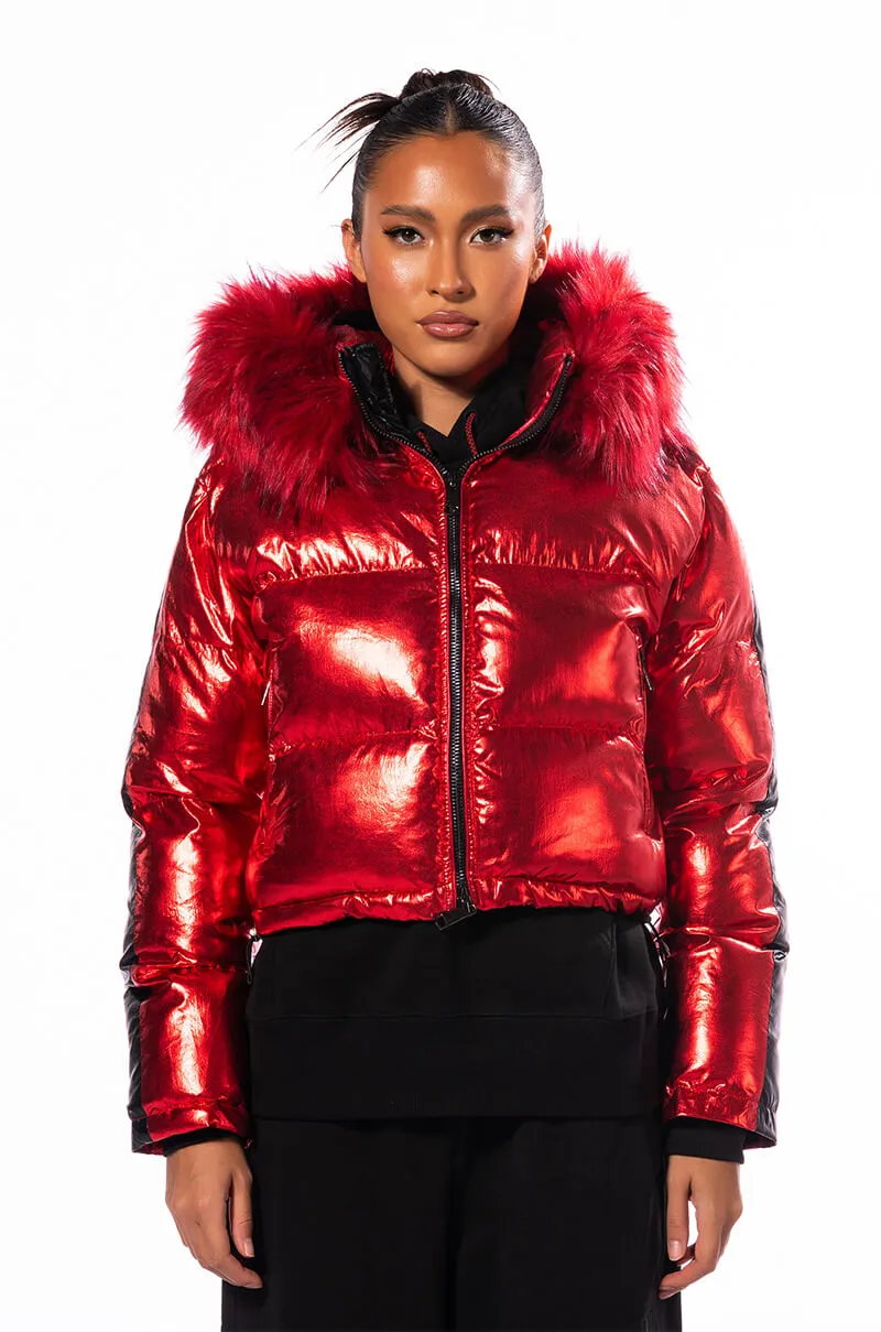 AKIRA TOUR METALLIC PUFFER COAT