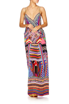 ASYMMETRICAL WRAP DRESS TSACHILA BLESSING