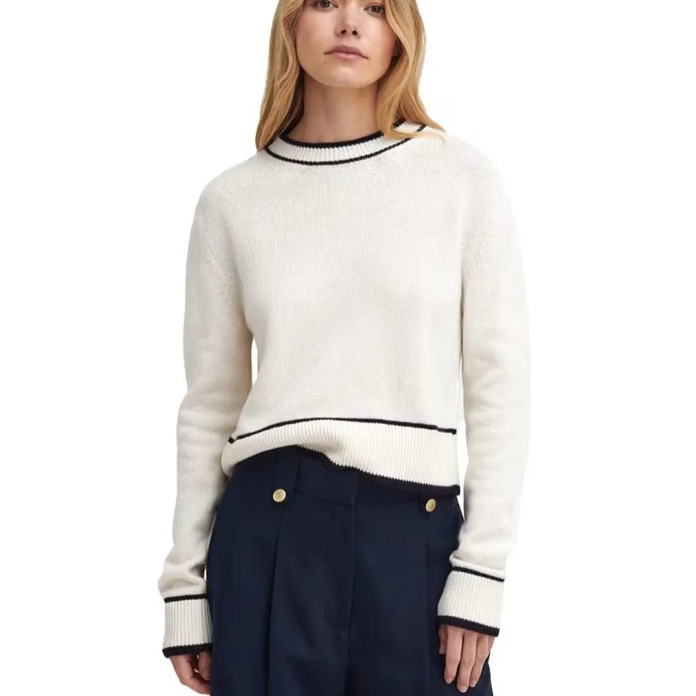 Barbour Rochelle Knitted Jumper In Cloud