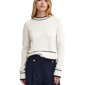 Barbour Rochelle Knitted Jumper In Cloud