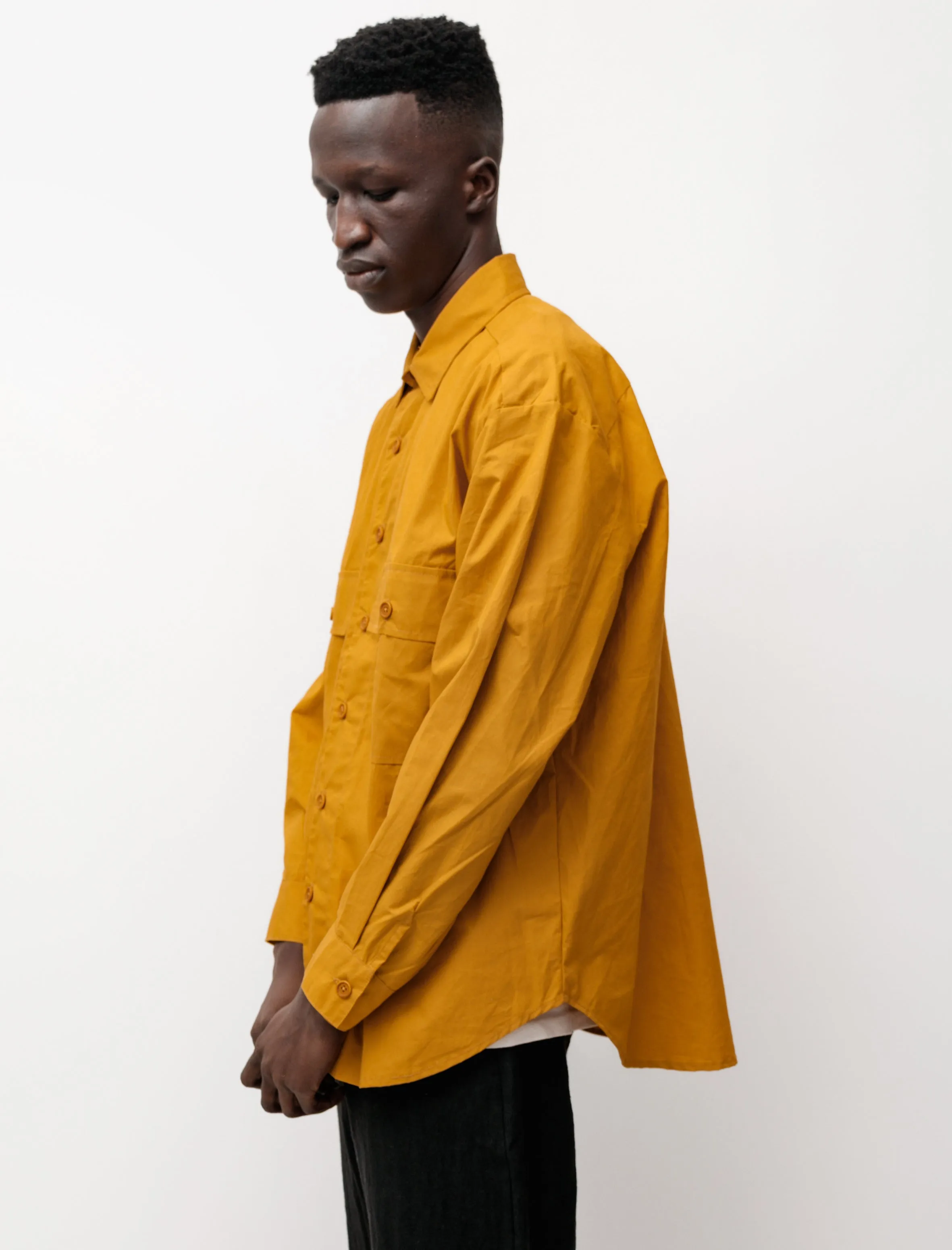 Big Shirt British Waxed Cotton Yellow