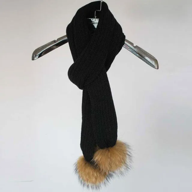 Black Pomkin Scarf