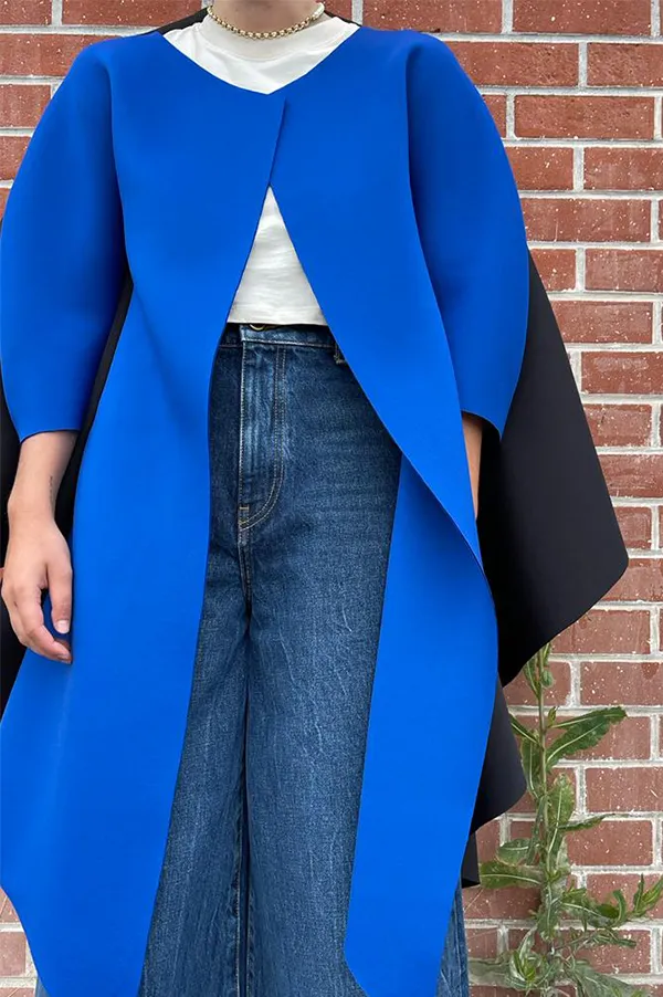 Blue Front Cloud Jacket in Blue/Black