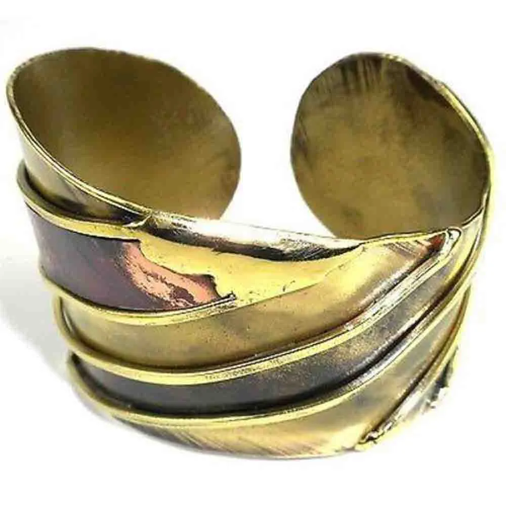 Brass and Copper Serenity Cuff Brass Images