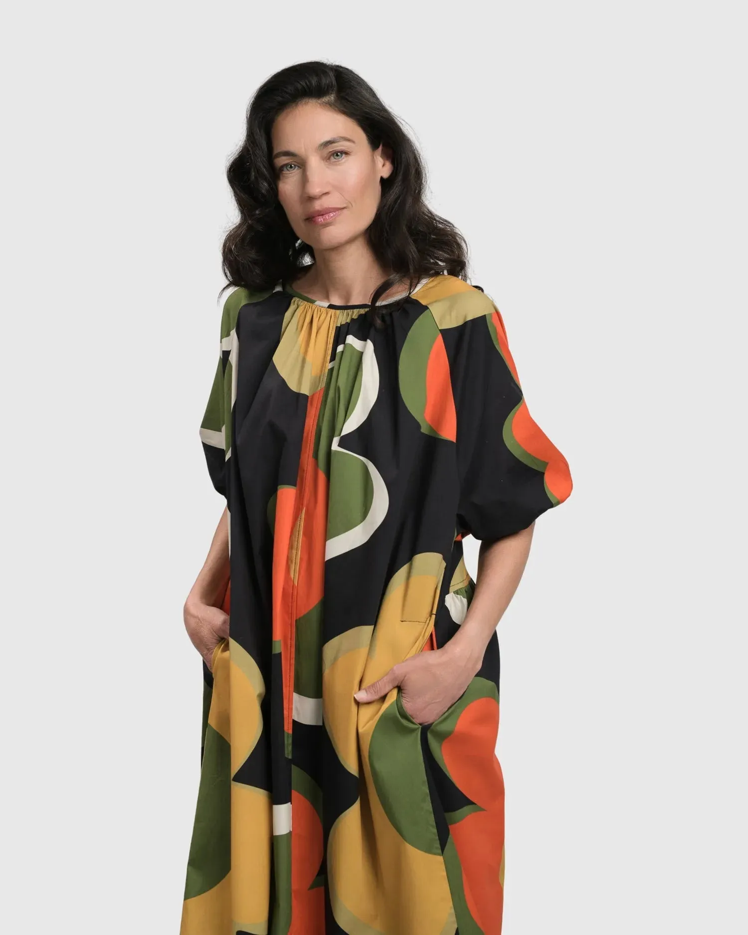 CAROL MUUMUU DRESS, FLORAL