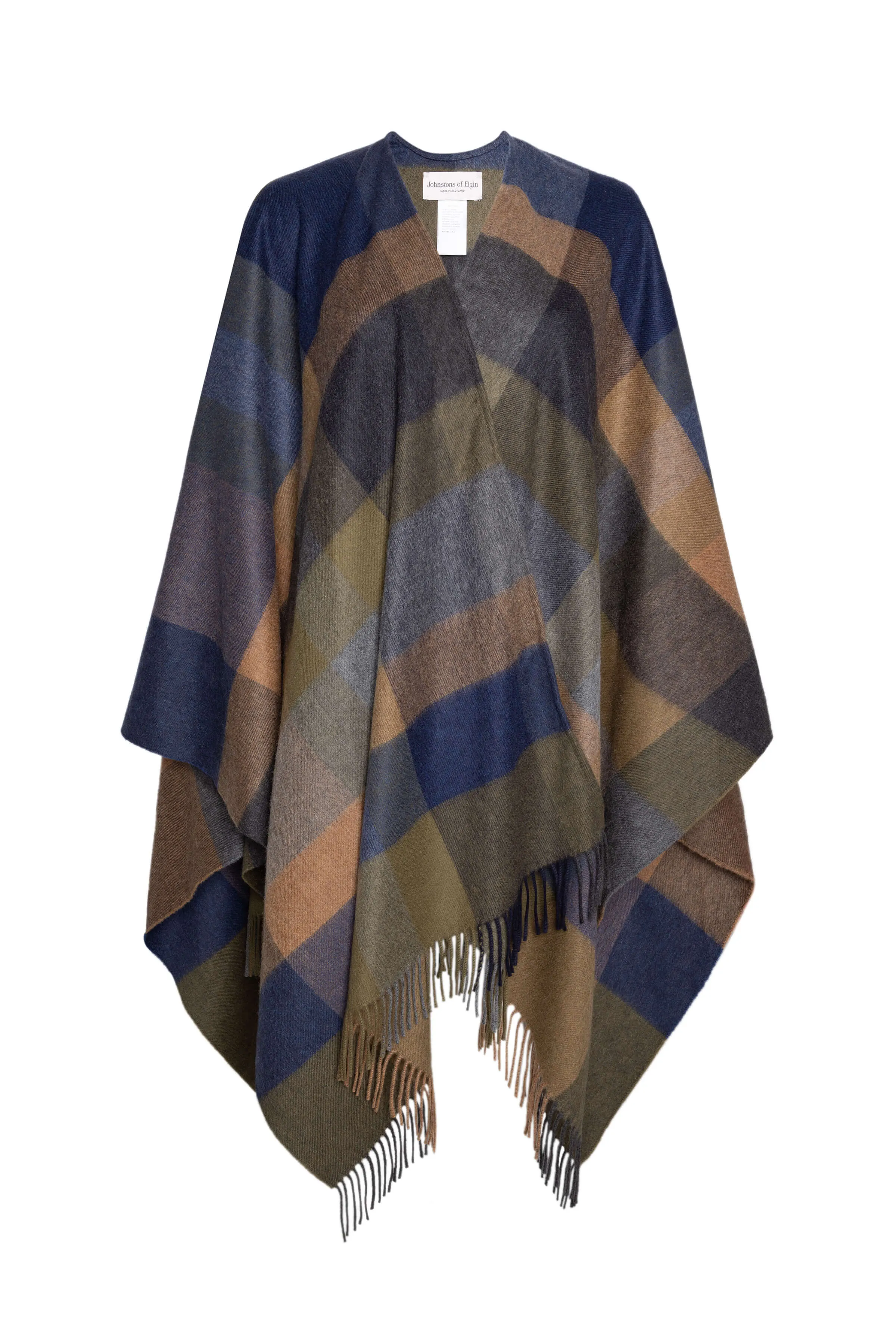 Check Cashmere Cape