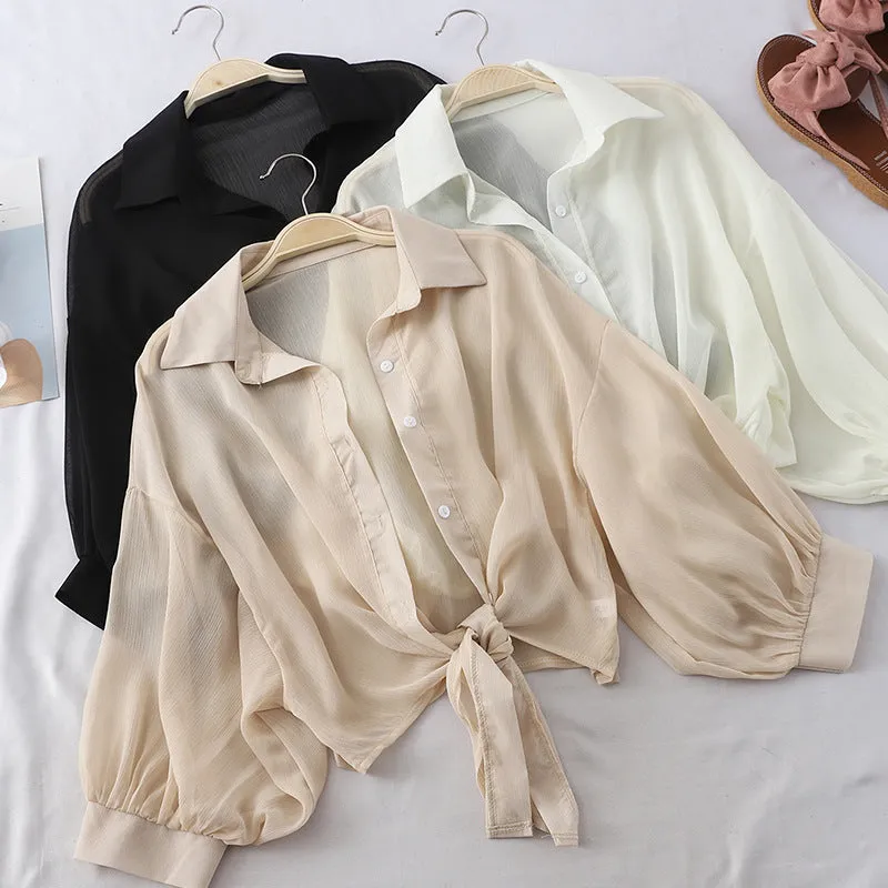 Chiffon Waistcoat Shirt