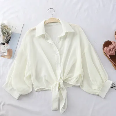 Chiffon Waistcoat Shirt