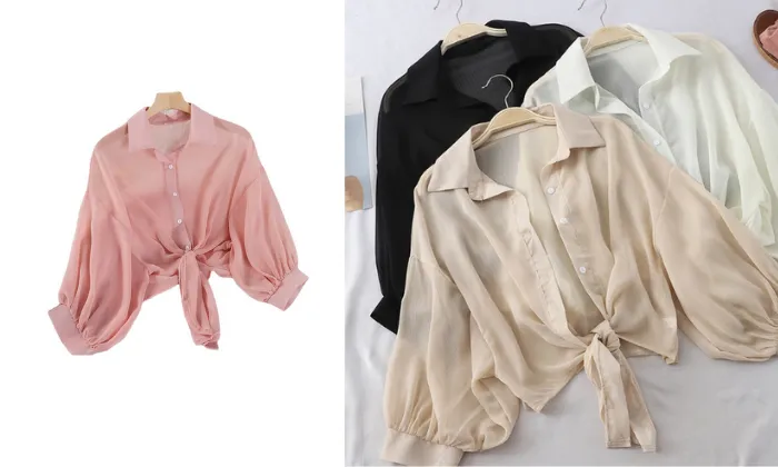 Chiffon Waistcoat Shirt