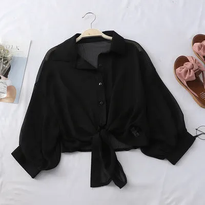 Chiffon Waistcoat Shirt