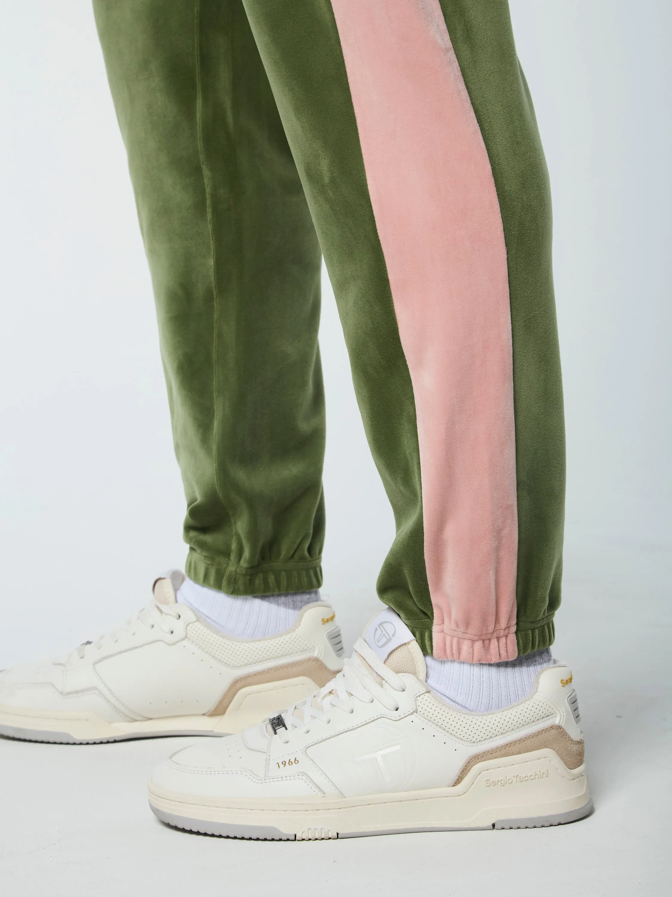 Cielo Velour Track Pant- Bronze Green