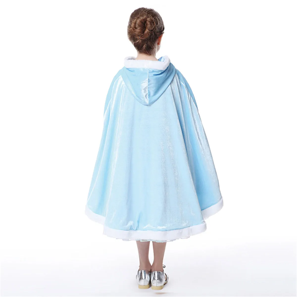 Cinderella Cloak Cape Cloak Soft Velvet Fur Hooded