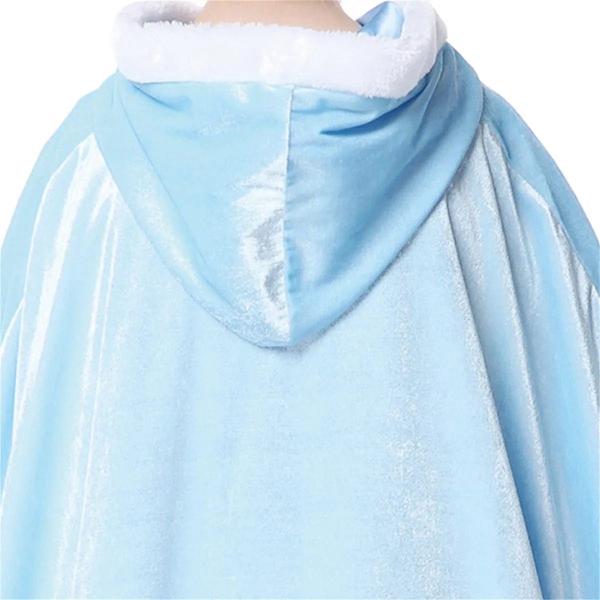 Cinderella Cloak Cape Cloak Soft Velvet Fur Hooded