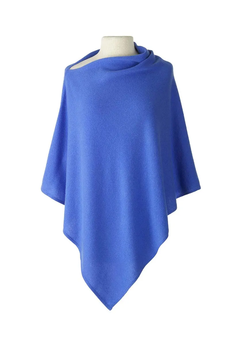 Classic Poncho - Cornflower