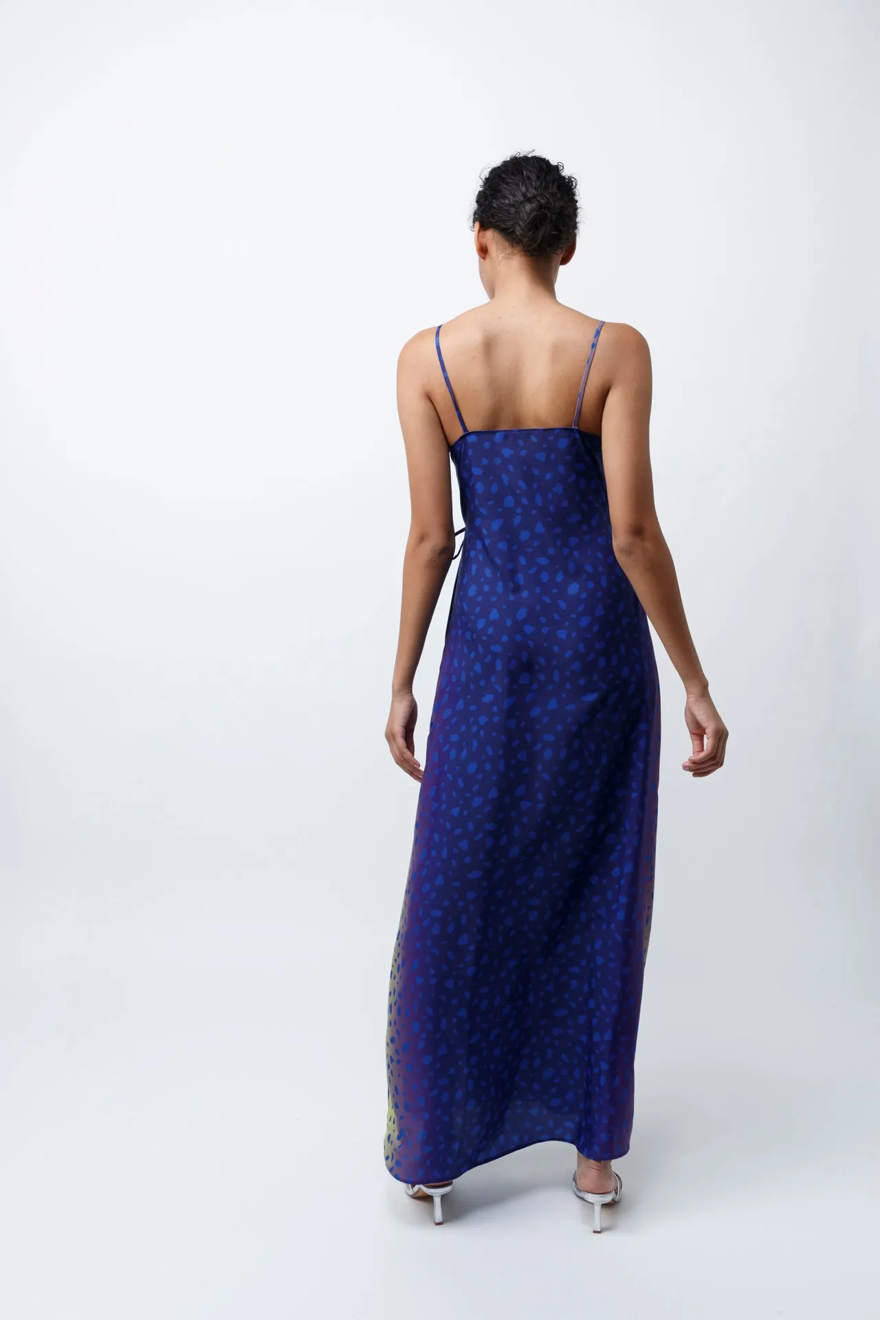 Cobalt Leopard Maxi Wrap