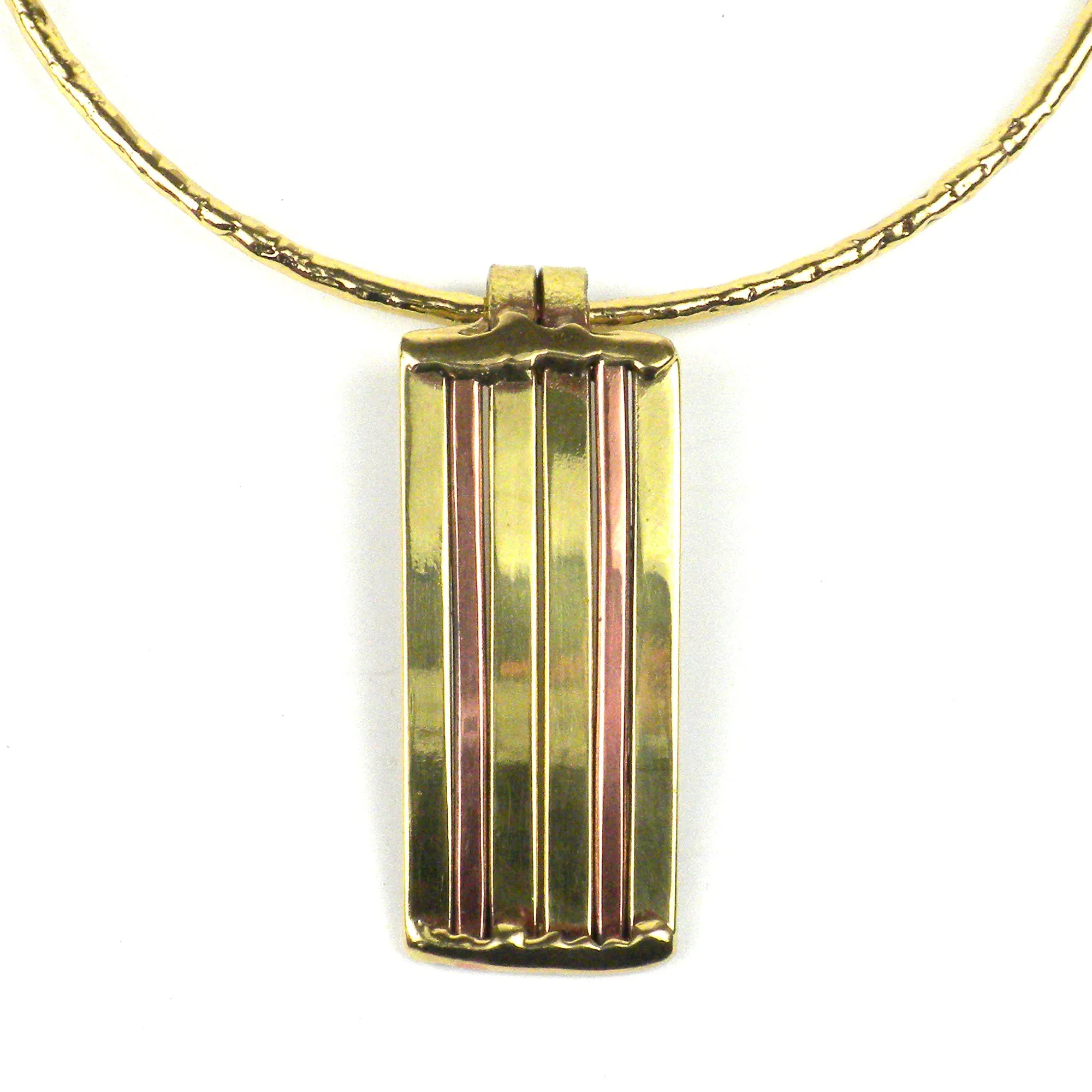 Copper and Brass Architecture Necklace Brass Images