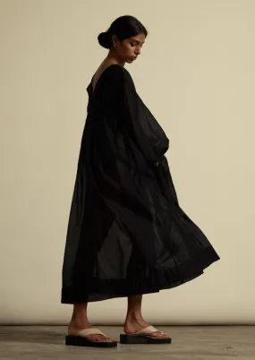 COTTON SEISOEN DRESS IN NOIR