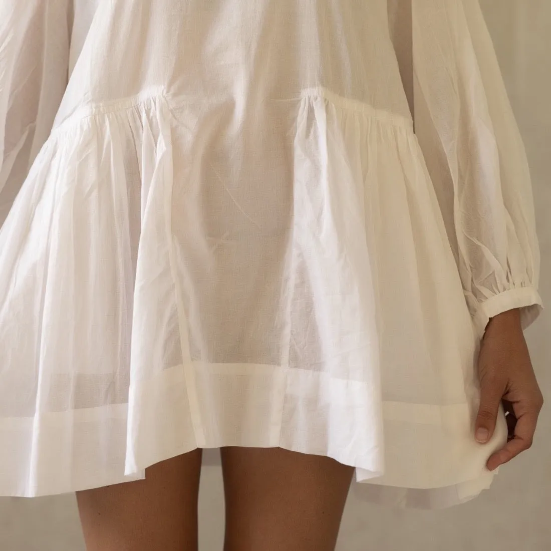 COTTON SOMERLUS DRESS IN MILK